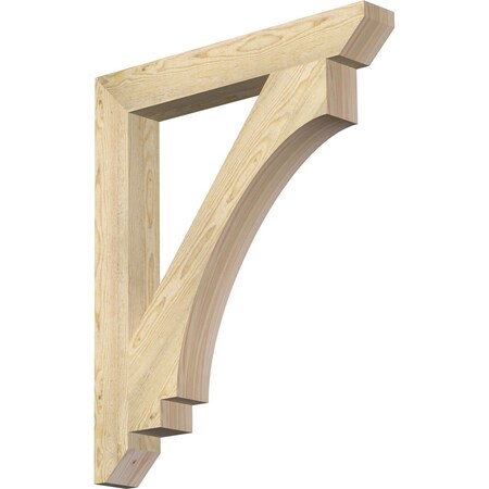 Ekena Millwork Imperial Slat Rough Sawn Bracket, Douglas Fir, 4"W x 30"D x 36"H BKT04X30X36IMP06RDF